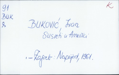 Susreti u Americi / Ivan Buković