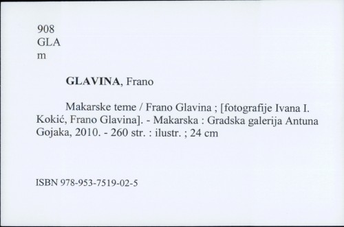 Makarske teme / Frano Glavina