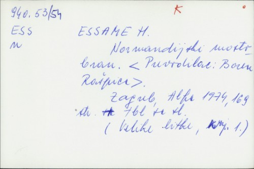 Normandijski mostobran / H. Essame
