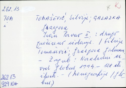 Ivan Pavao II. / [autor teksta] Silvije Tomašević ; [autor slika] Grzegorz Galazka ; [prijevod s talijanskog Janko Paravić].