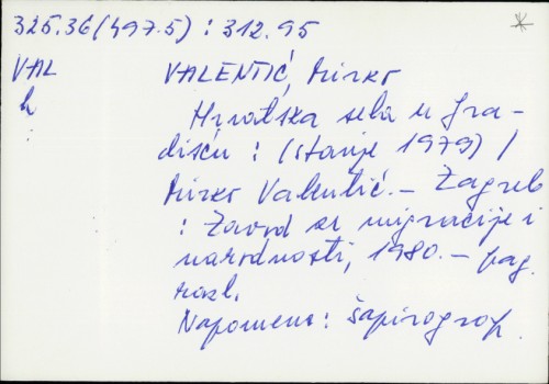 Hrvatska sela u Gradišću : (stanje 1979.) / Mirko Valentić