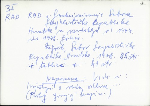 Rad i funkcioniranje Sabora Socijalističke Republike Hrvatske u razdoblju od 1974. do 1978. godine /