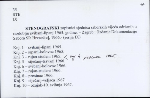 Stenografski zapisnici sjednica saborskih vijeća održanih u razdoblju svibanj-lipanj 1965. /