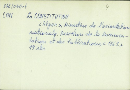 La Constitution /