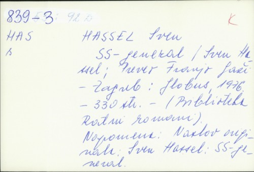 SS-general / Sven Hassel