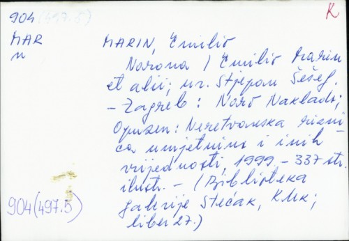 Narona / Emilio Marin et alii ; [urednik Stjepan Šešelj].