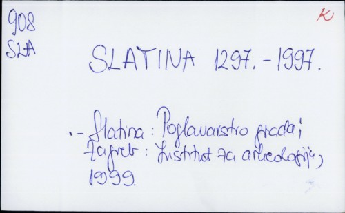 Slatina 1297.-1997. /
